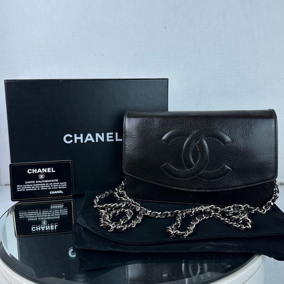 CHANEL CAVIAR LEATHER WOC Shoulder/Crossbody Bag SHW - Picture 4 of 13